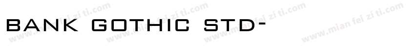 bank gothic std字体转换